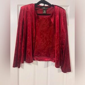 R&K Red Paisley Blazer